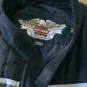 Harley Davidson bomber jacket. Hardly worn and in excellent condition.